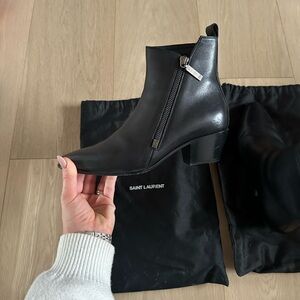 Saint Laurent Black Women's Ankle Boots